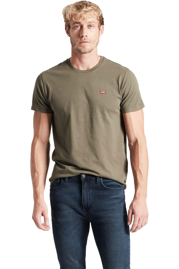 T-shirt Levi's® The Perfect Tee - Verde Militare con Logo Rosso-4