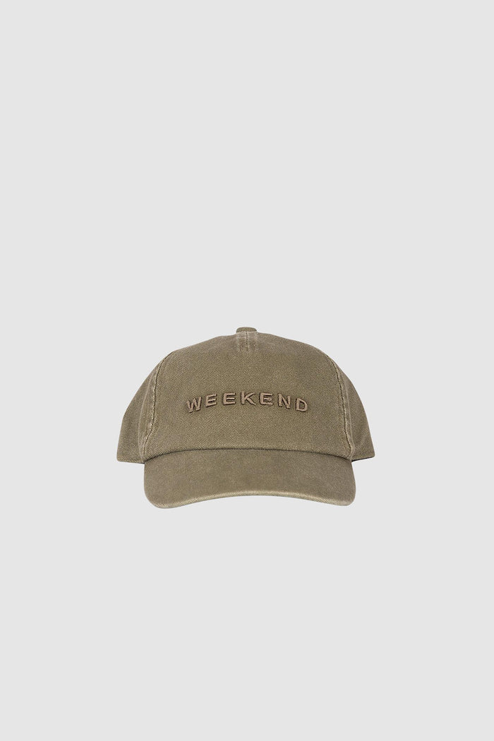 Cappello baseball in canvas - Verde kaki
