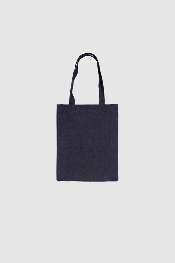 Tote Bag in Denim con Logo-2