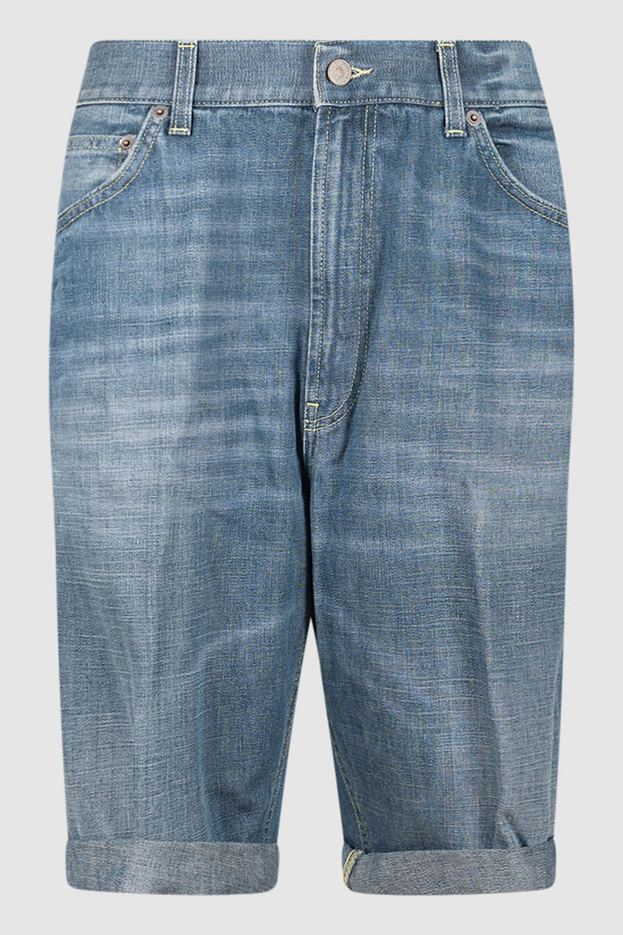Bermuda in Denim Azzurro Chiaro-1