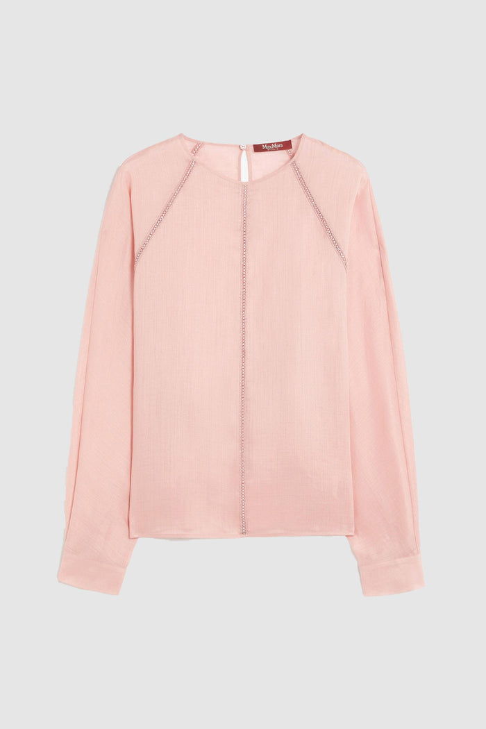 Blusa in garza ramiè