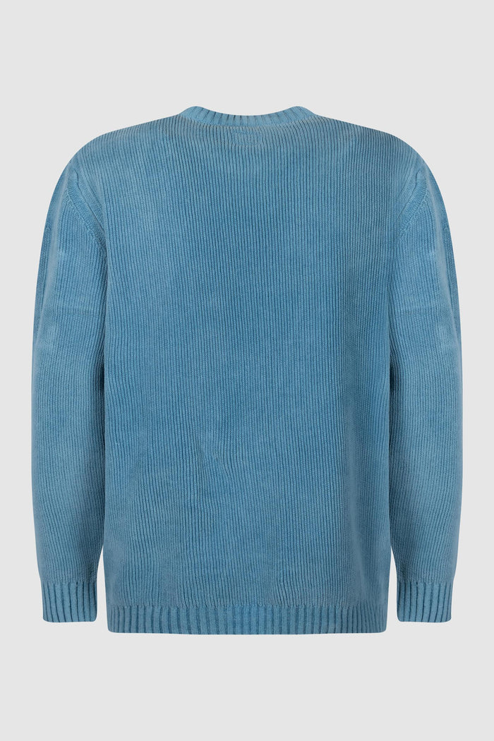 Maglione girocollo a coste lunghe con lenti-2