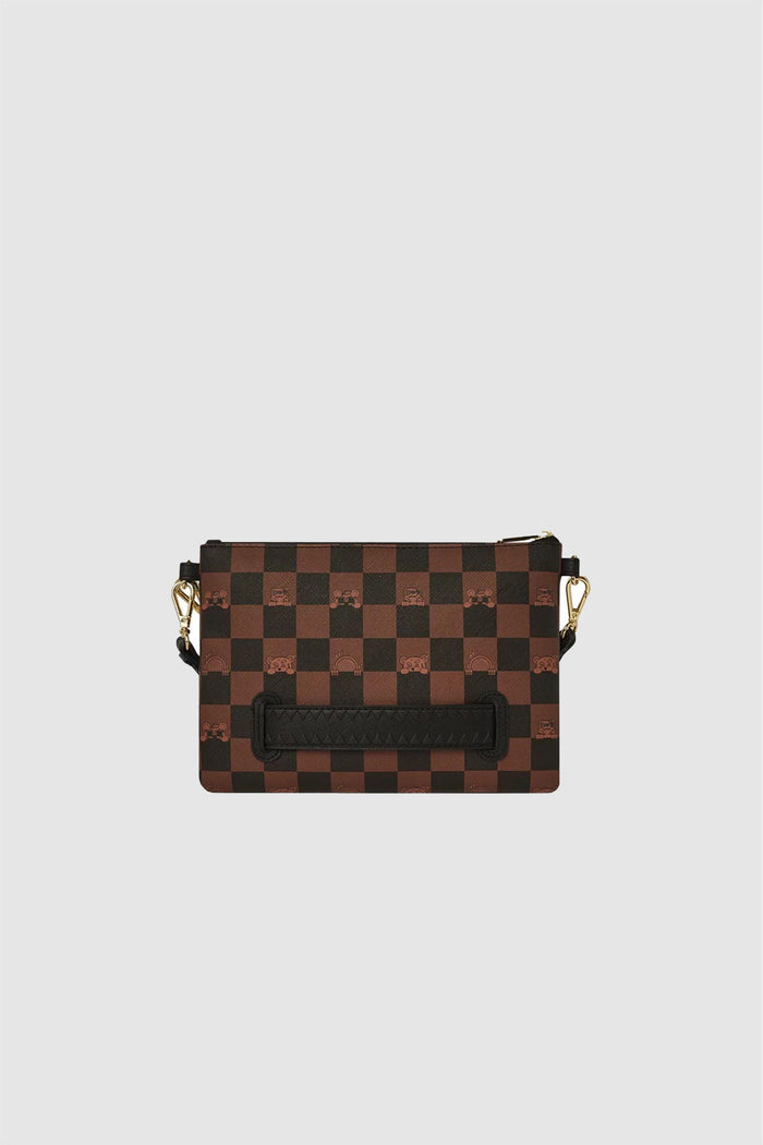 PEEKING CHARACTER CHECK POUCHETTE-2