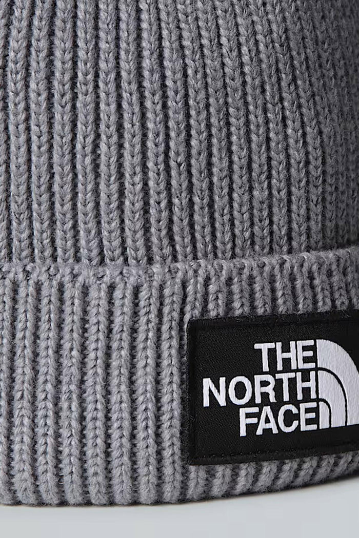 Berretto con risvolto e logo box TNF-3