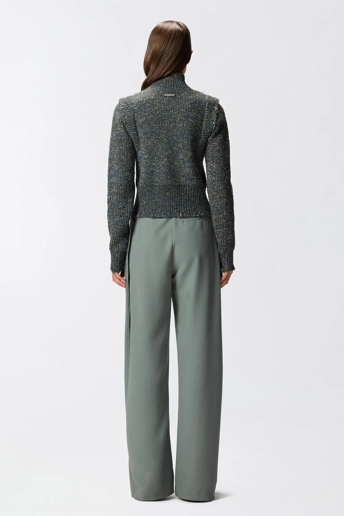 Dolcevita in maglia a trecce-4