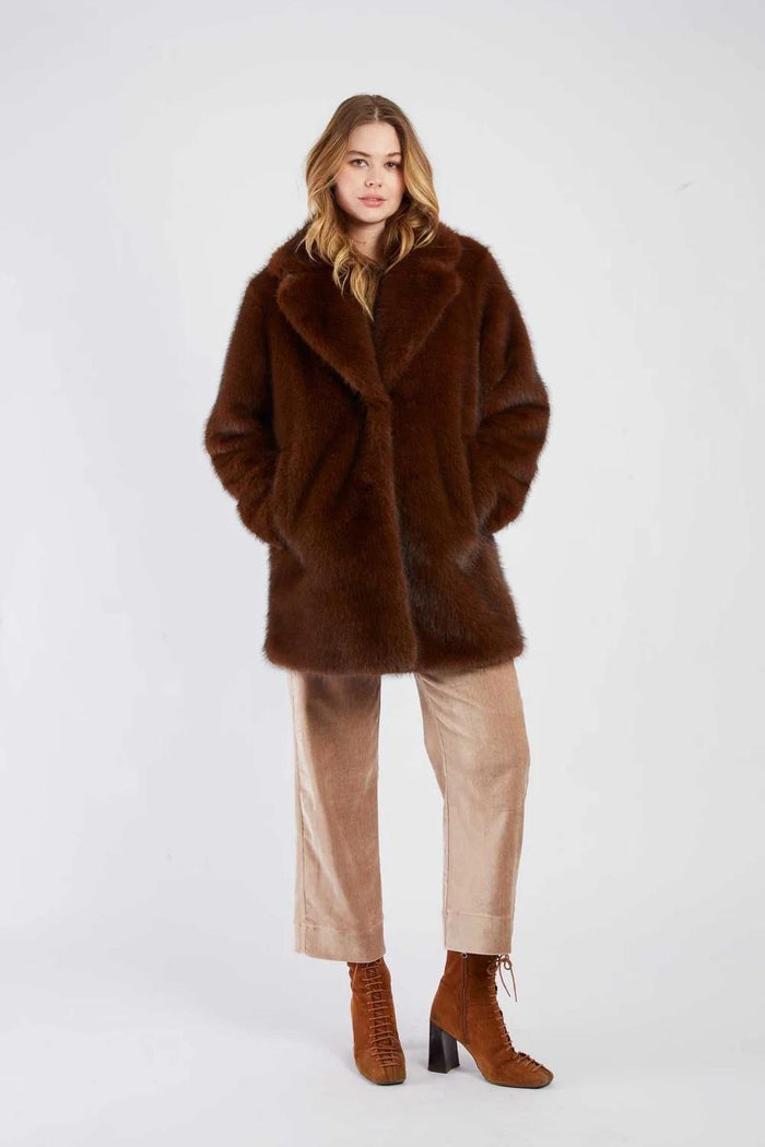 Cappotto in pelliccia sintetica ROBIN-1