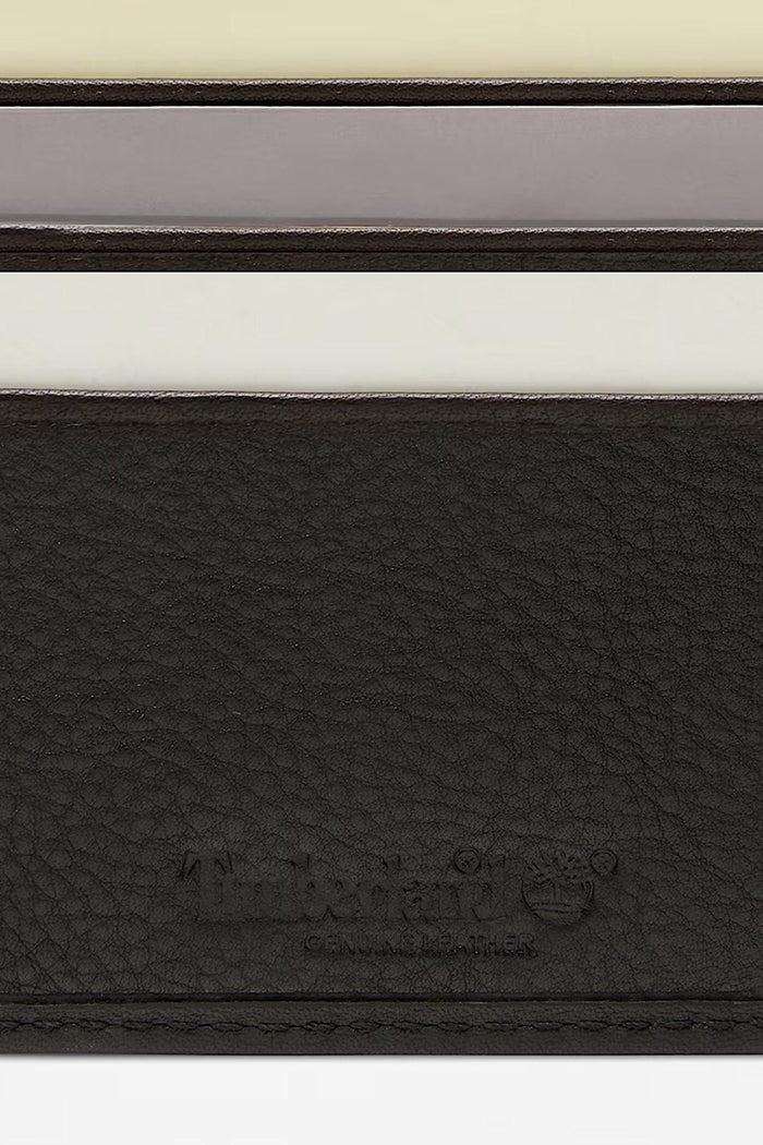Portafoglio Bifold in Pelle con Portamonete Kennebunk da Uomo in colore nero-5
