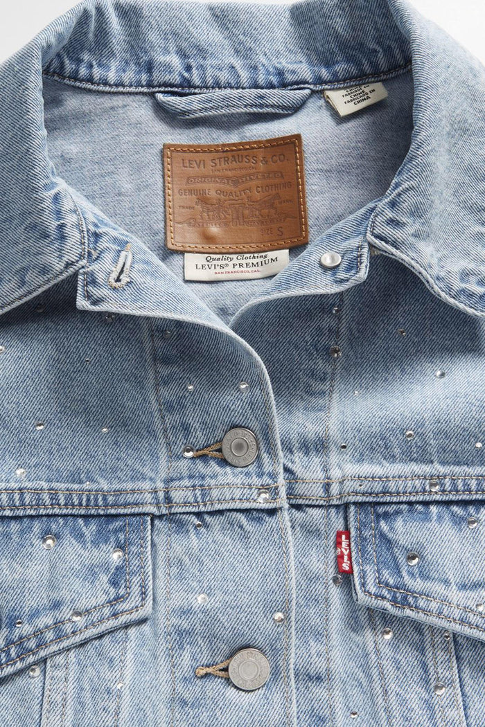 Giacca Denim Levi's® con Borchiette - Light Blue-3