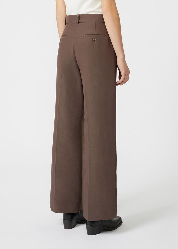 Pantalone palazzo in cotone tecnico-3