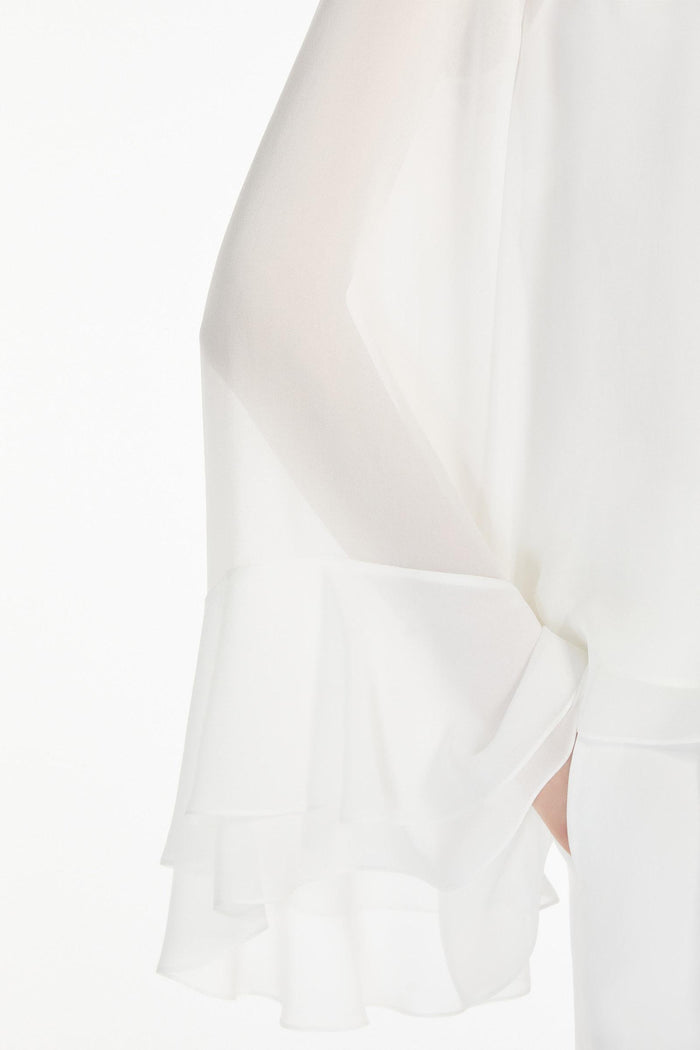Zeo blusa in georgette di seta-4
