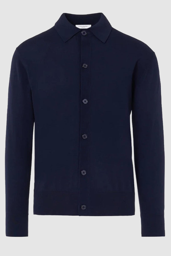 Camicia Over in Maglia a Maniche Lunghe<BR/>
