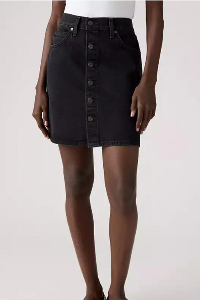 <BR/>Gonna Rétro Con Bottoni Sul Davanti-3