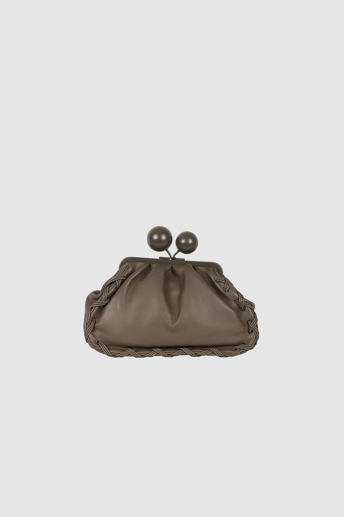 Pasticcino Bag medium in nappa - Verde kaki-1