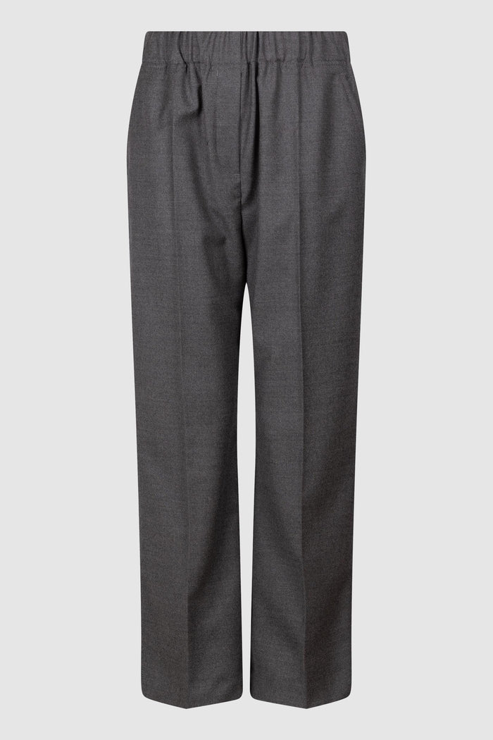 Pantaloni in lana a gamba dritta