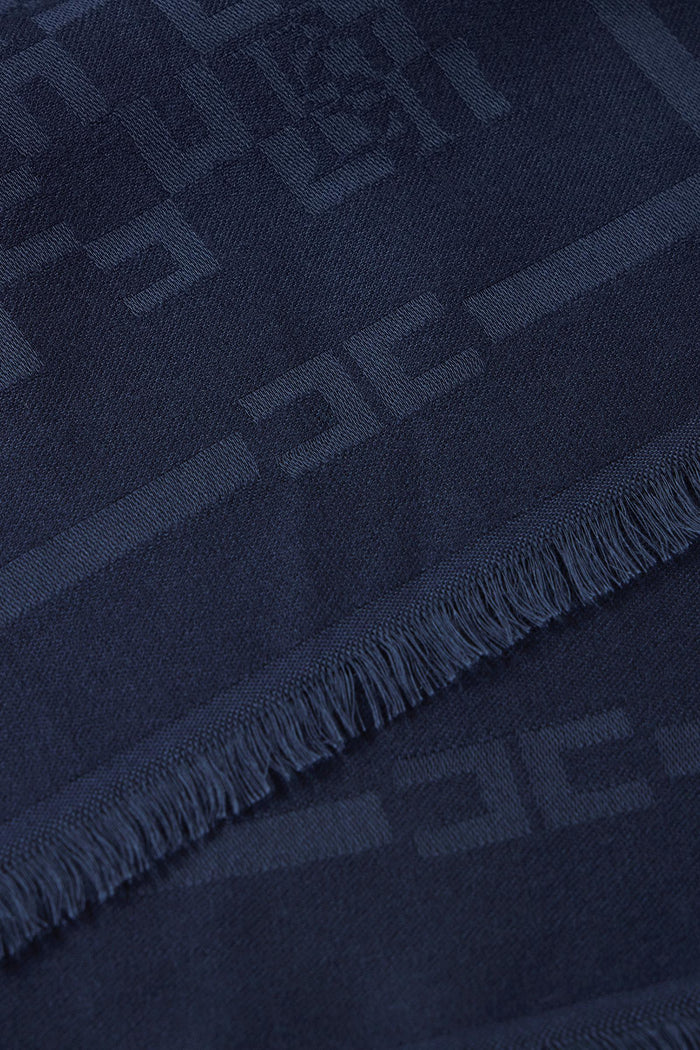 Sciarpa con pattern logo-2