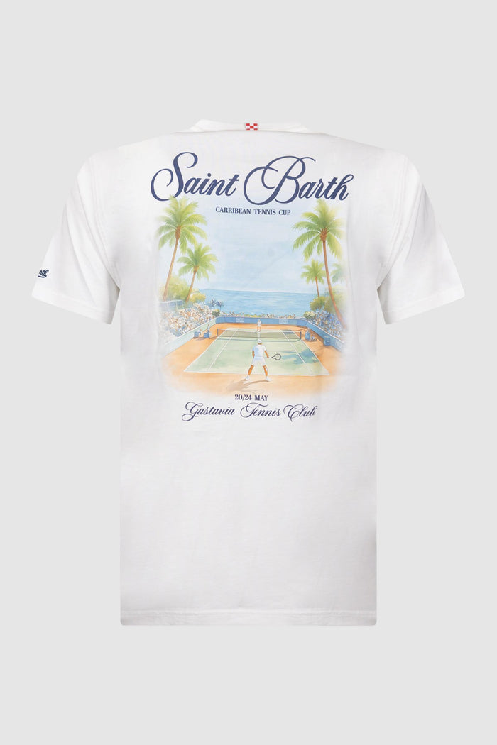 T-shirt uomo con stampa sul retro-2