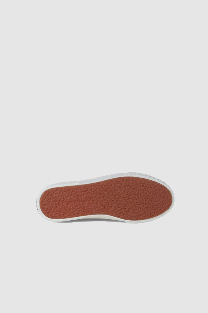 Sneakers unisex bianche con plateau e tomaia in cotone-2