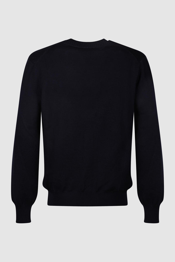 Cardigan bianco in maglia con bottoni-2