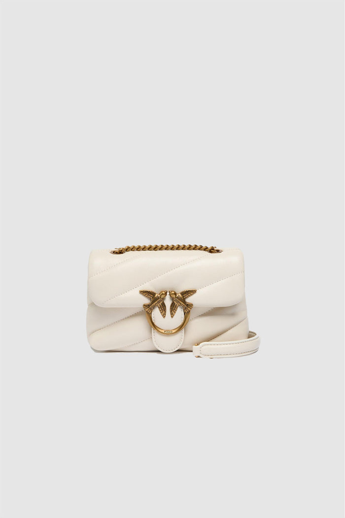 Borsa a tracolla piccola Baby Love Bag Puff in nappa trapuntata