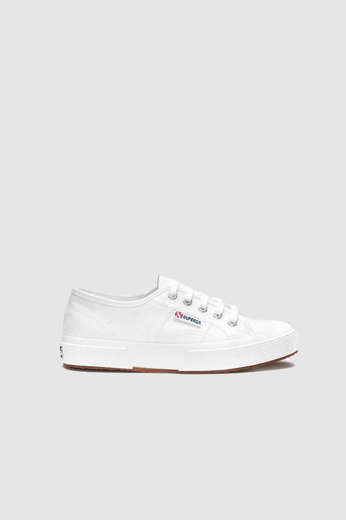 Sneakers Classiche Unisex Colore Bianco con Tomaia in Cotone