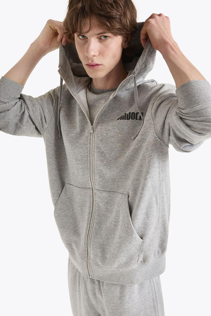 Felpa con cappuccio fz athl logh-5