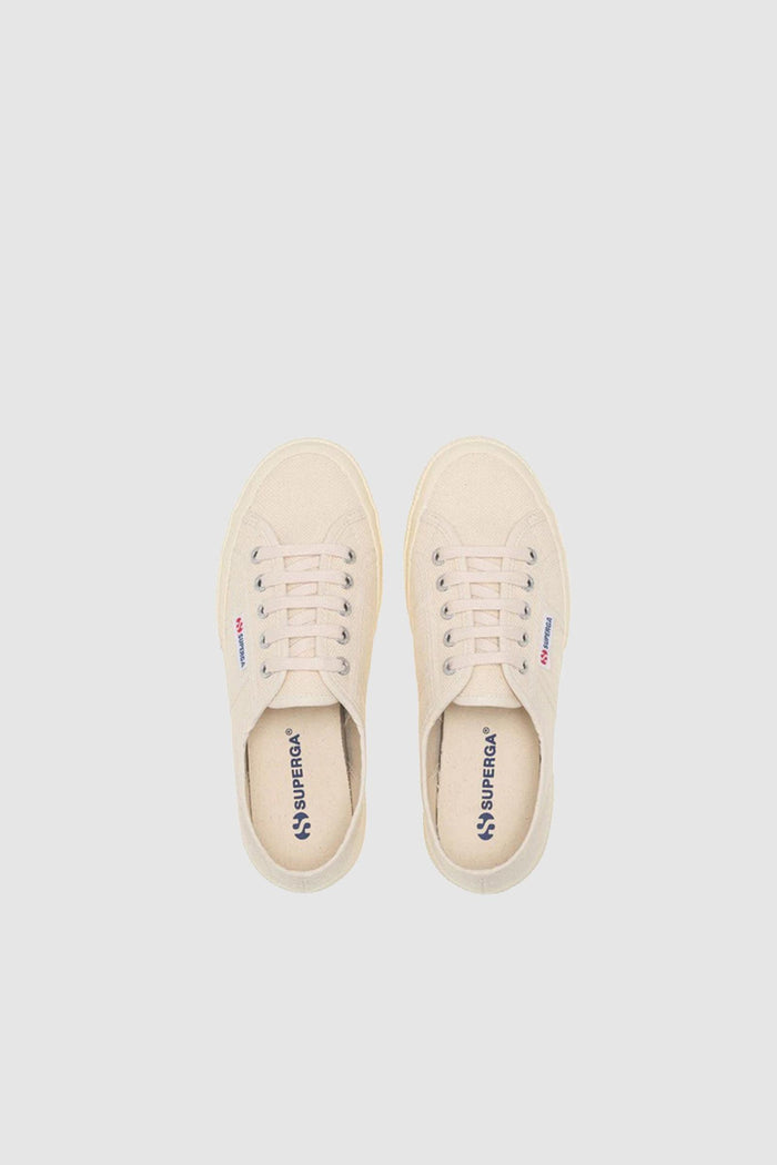 Sneakers Classiche Unisex Colore Beige con Tomaia in Cotone-5