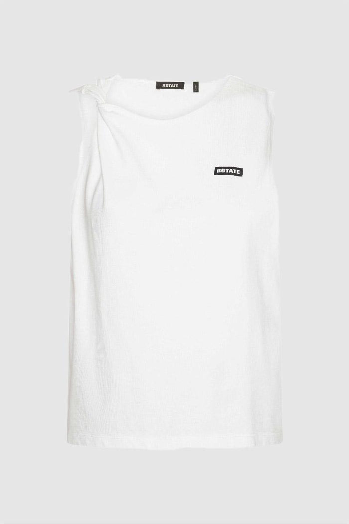 Canotta in jersey bianco brillante