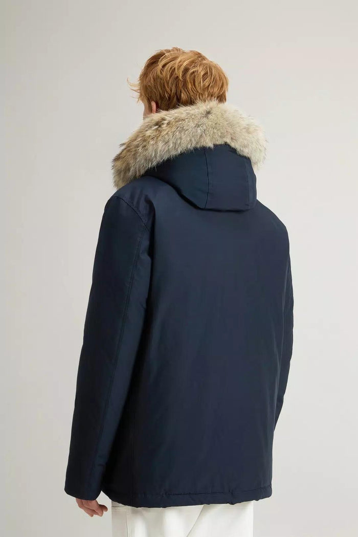 Arctic Anorak in Ramar Cloth con pelliccia removibile-4