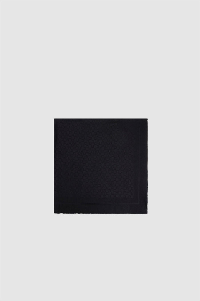 Sciarpa con pattern logo