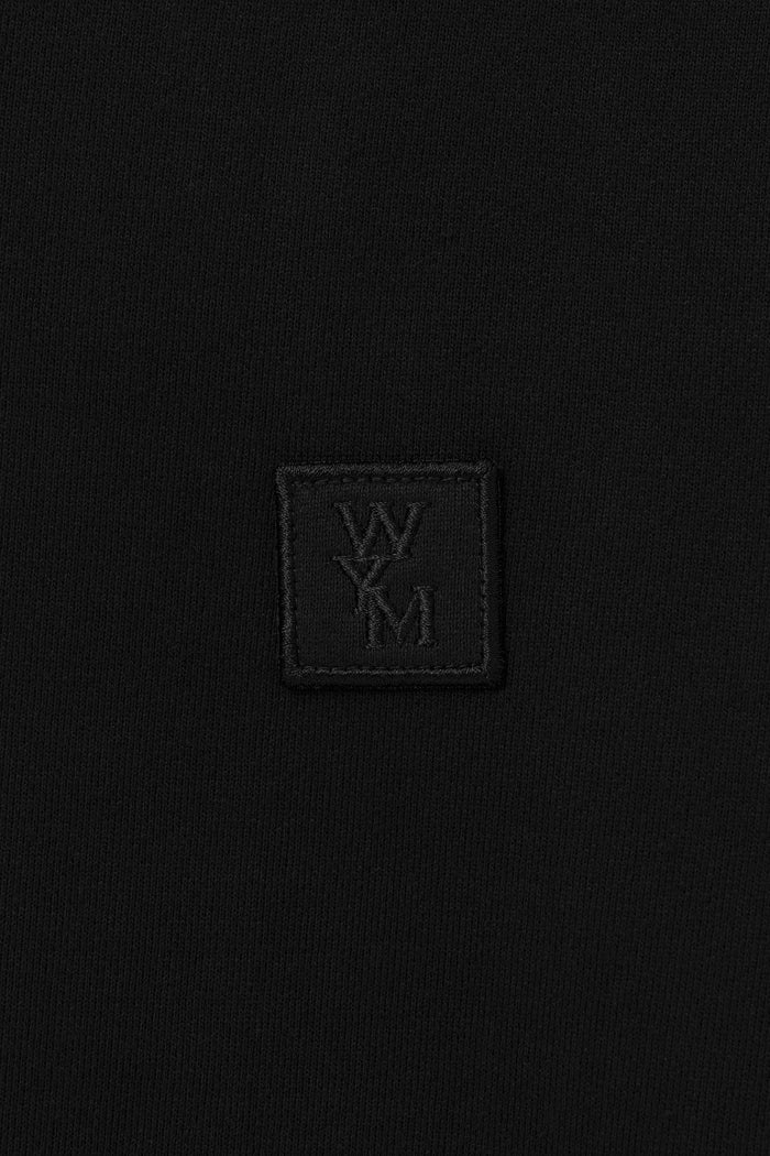 Felpa Nera con Cappuccio in Cotone - WOYOUNGMI Paris-12