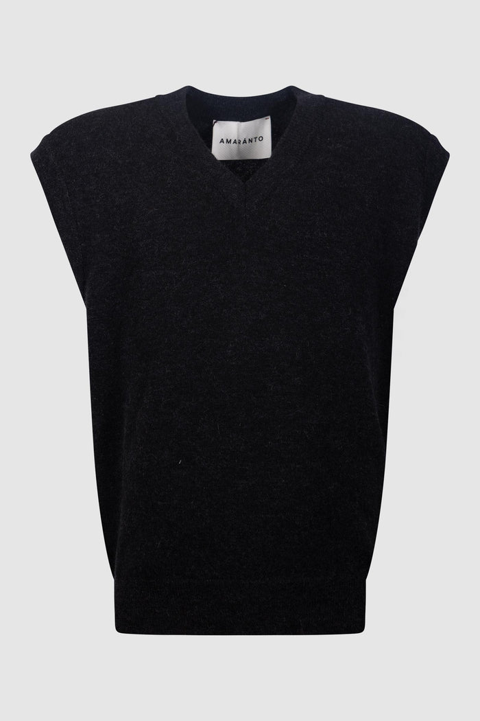 Gilet in maglia con scollo a V