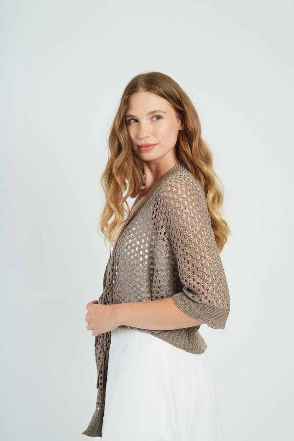 Gilet in maglia traforata PEGGY-3