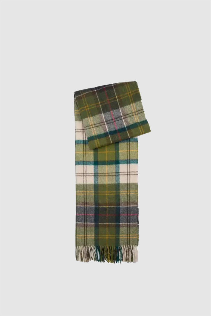 Sciarpa con motivo tartan in lana d'agnello Serena