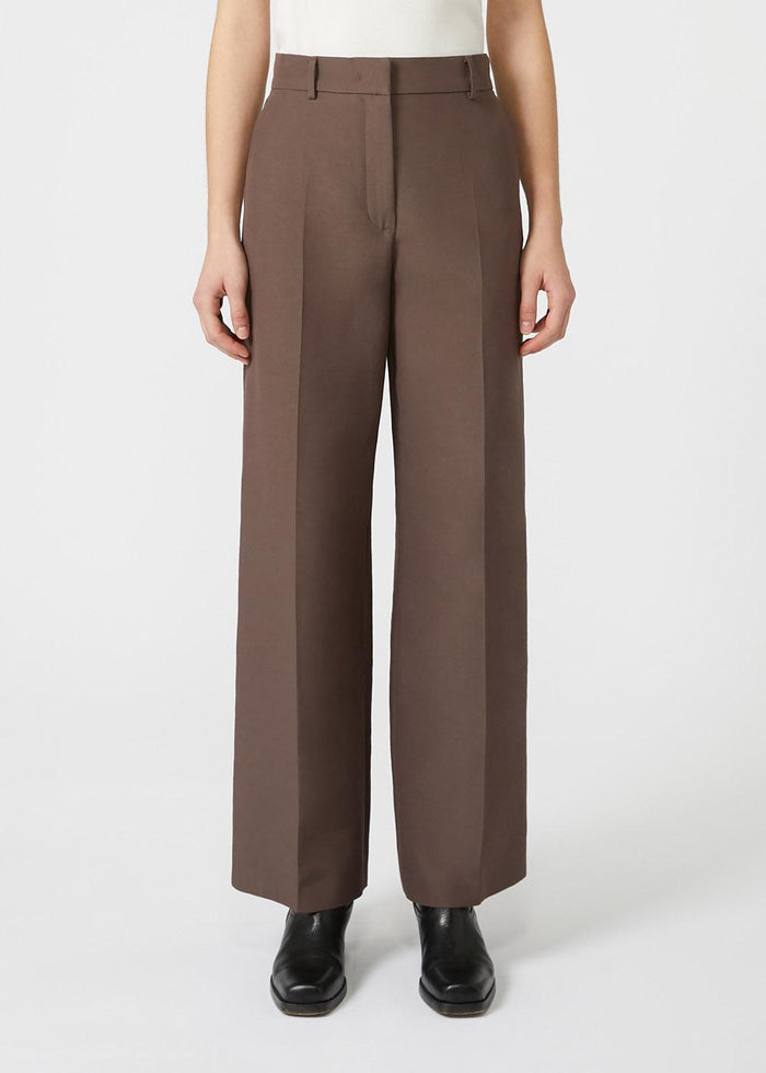 Pantalone palazzo in cotone tecnico-2