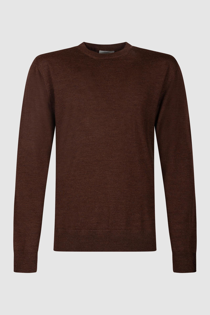 Maglia leggera girocollo in lana extrafine