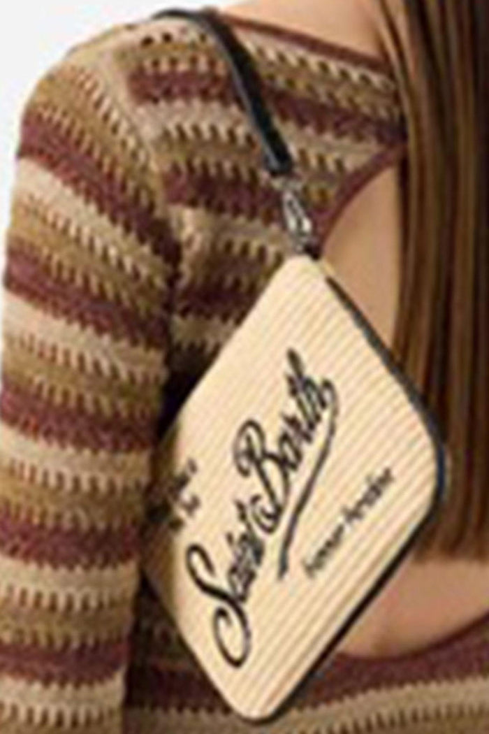 Mini Parisienne pouch con dettagli neri e manico a spalla removibile-2