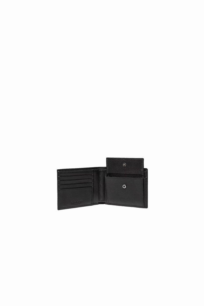 Portafoglio Bifold in Pelle con Portamonete Kennebunk da Uomo in colore nero-3
