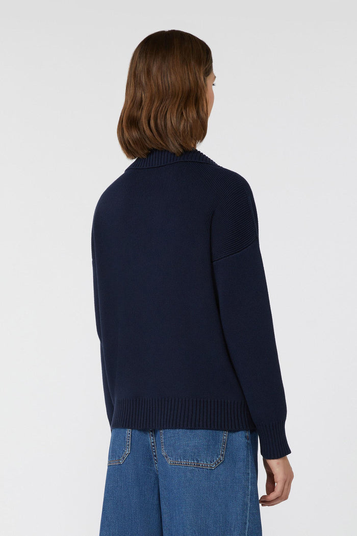 Maglia polo in filato di cotone-3