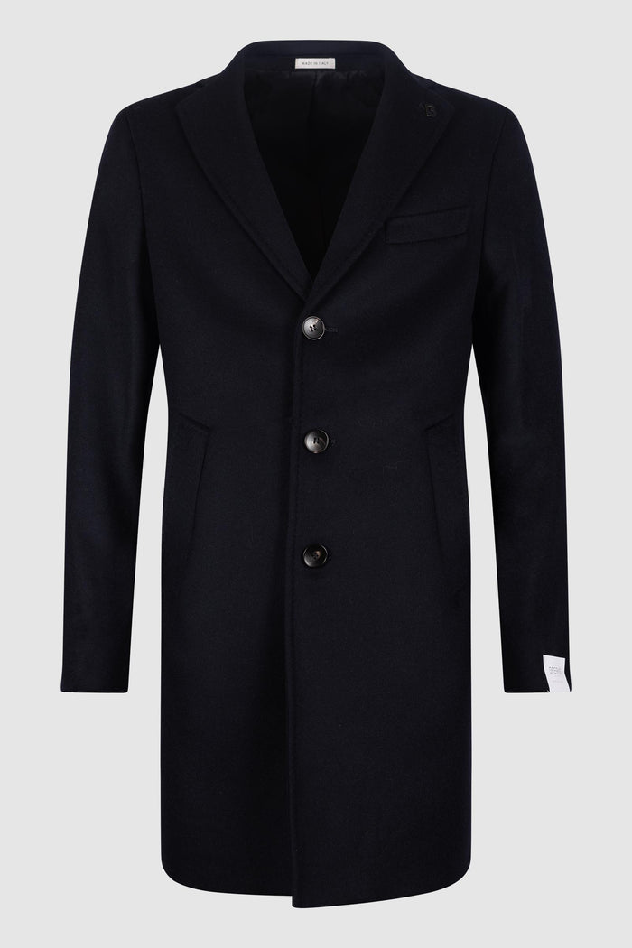 Cappotto monopetto in lana