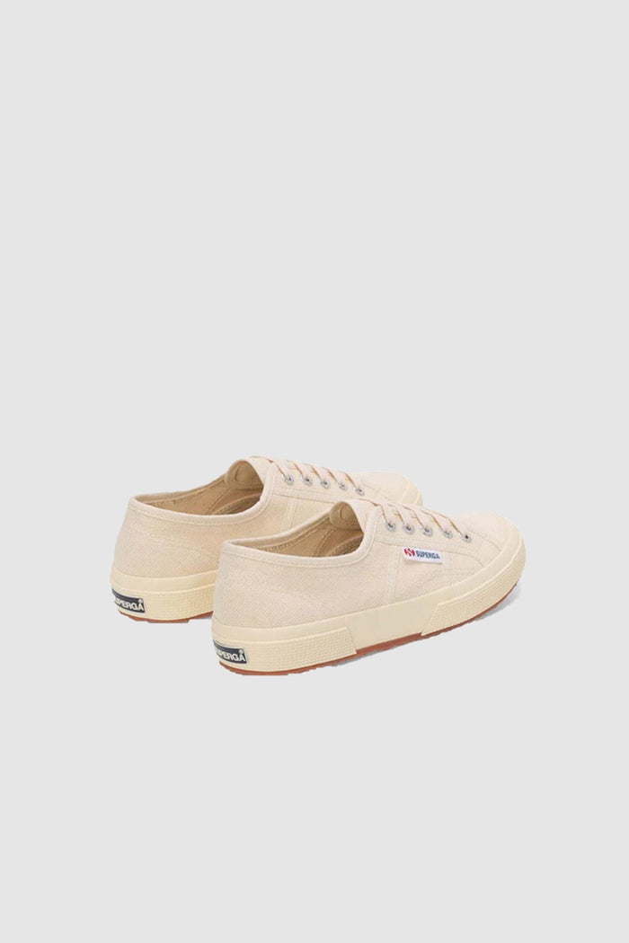 Sneakers Classiche Unisex Colore Beige con Tomaia in Cotone-4