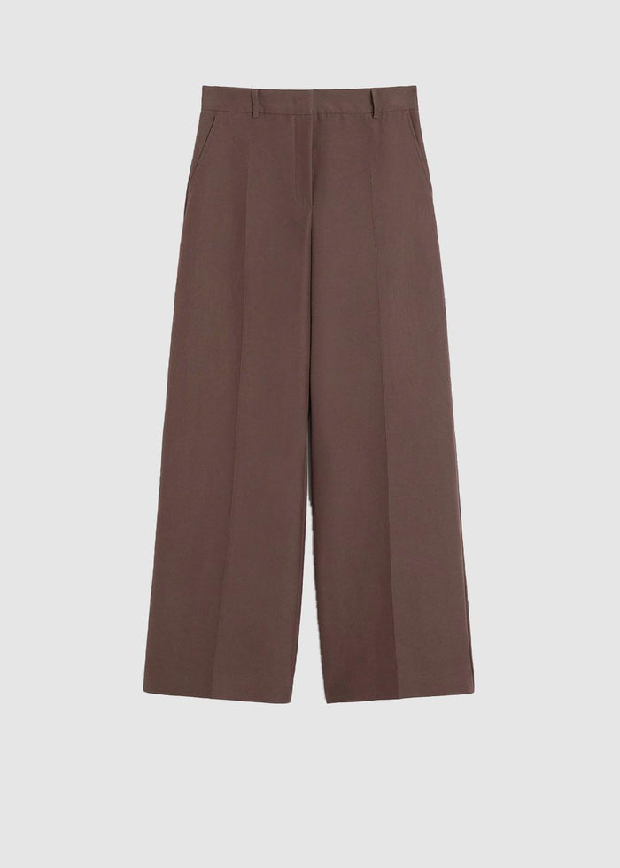Pantalone palazzo in cotone tecnico