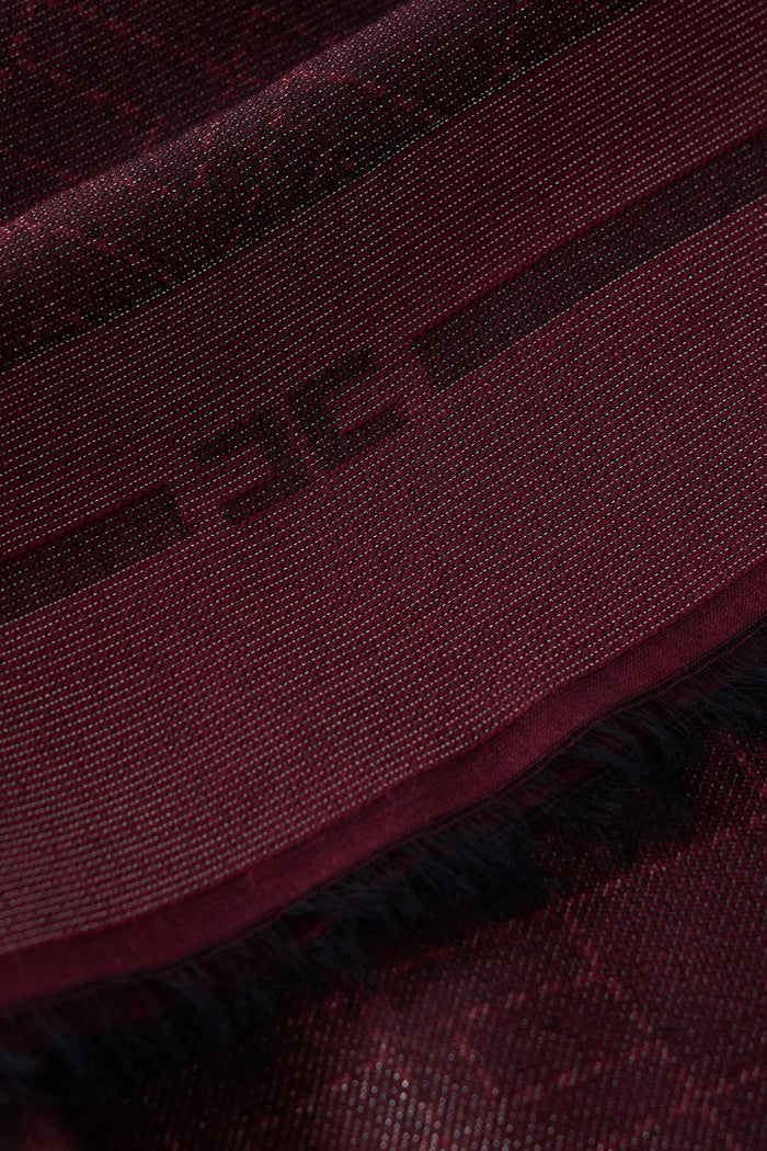 Sciarpa con pattern logo-2