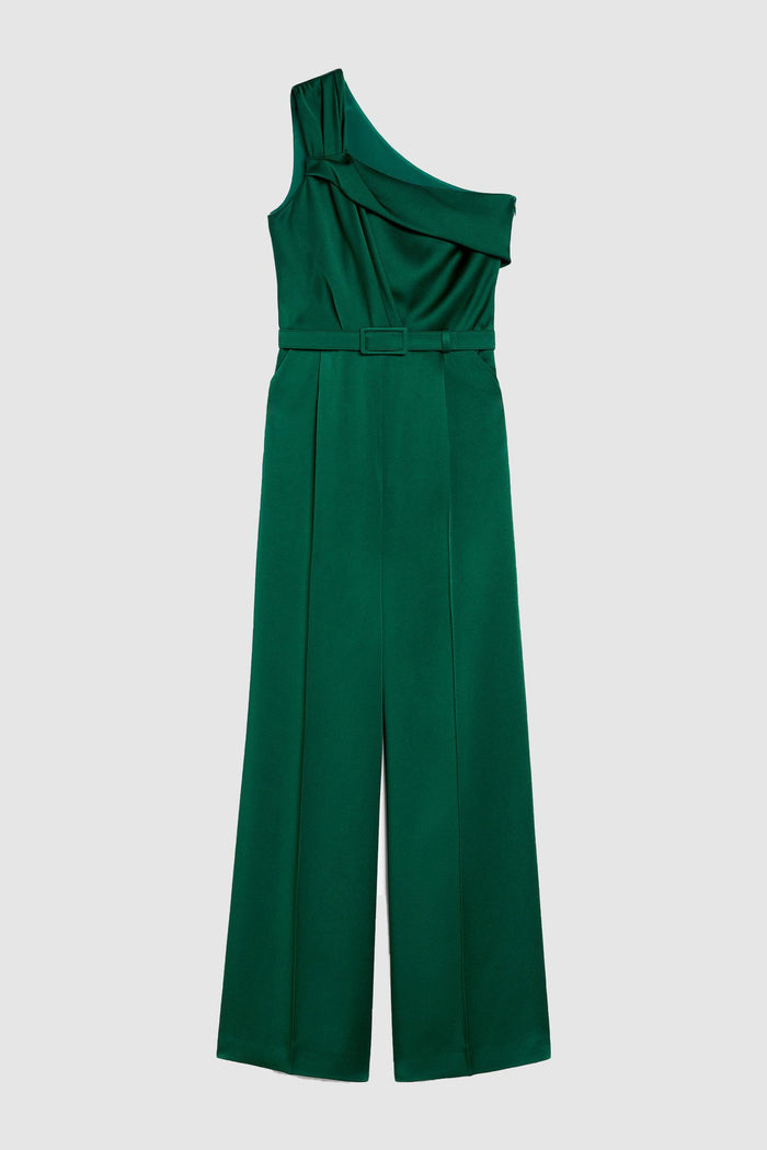 Tuta monospalla in enver satin