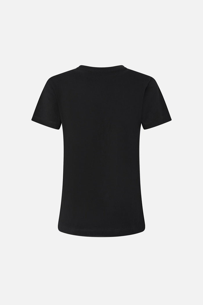 T-shirt mezze maniche ricamo logo PINKO-2