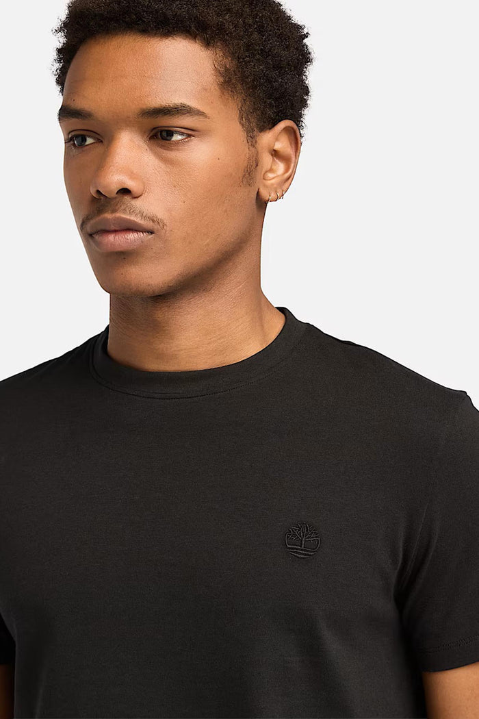 T-shirt a Maniche Corte Dunstan River da Uomo in colore nero-4