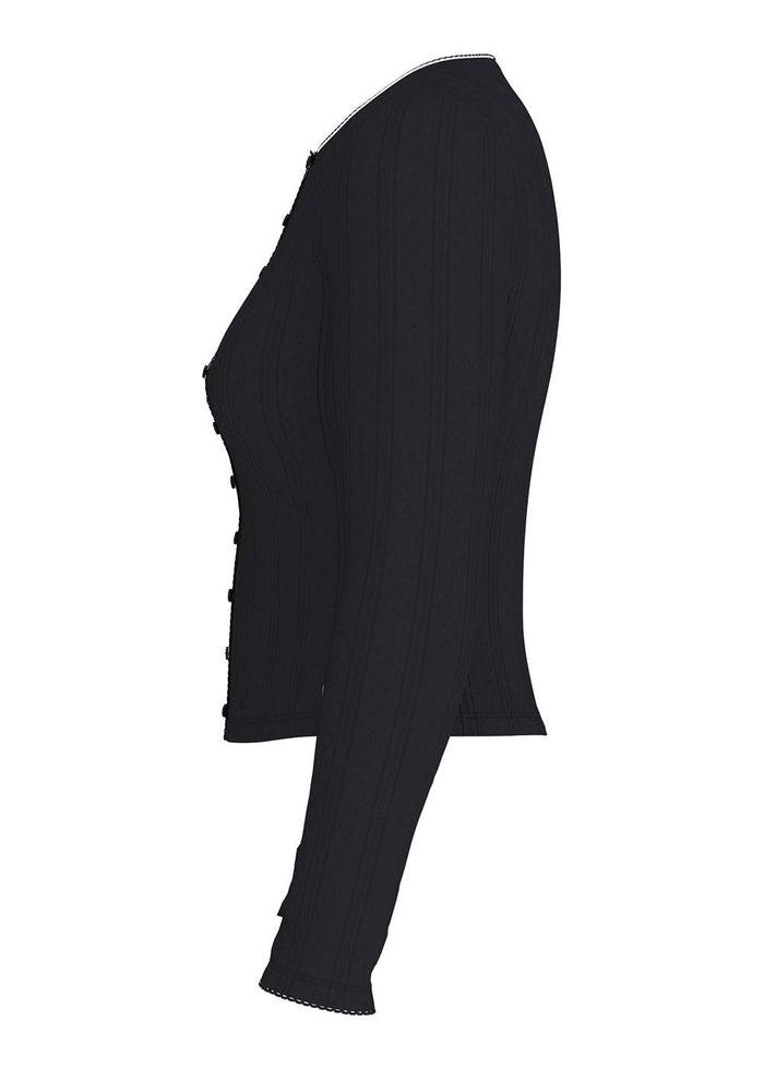 T-shirt Dry Goods In Tessuto Pointelle A Manica Lunga-3