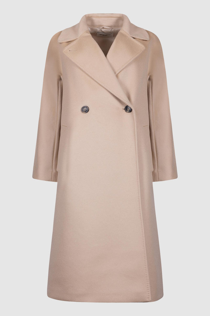 Cappotto lungo a portafoglio Max Mara color beige