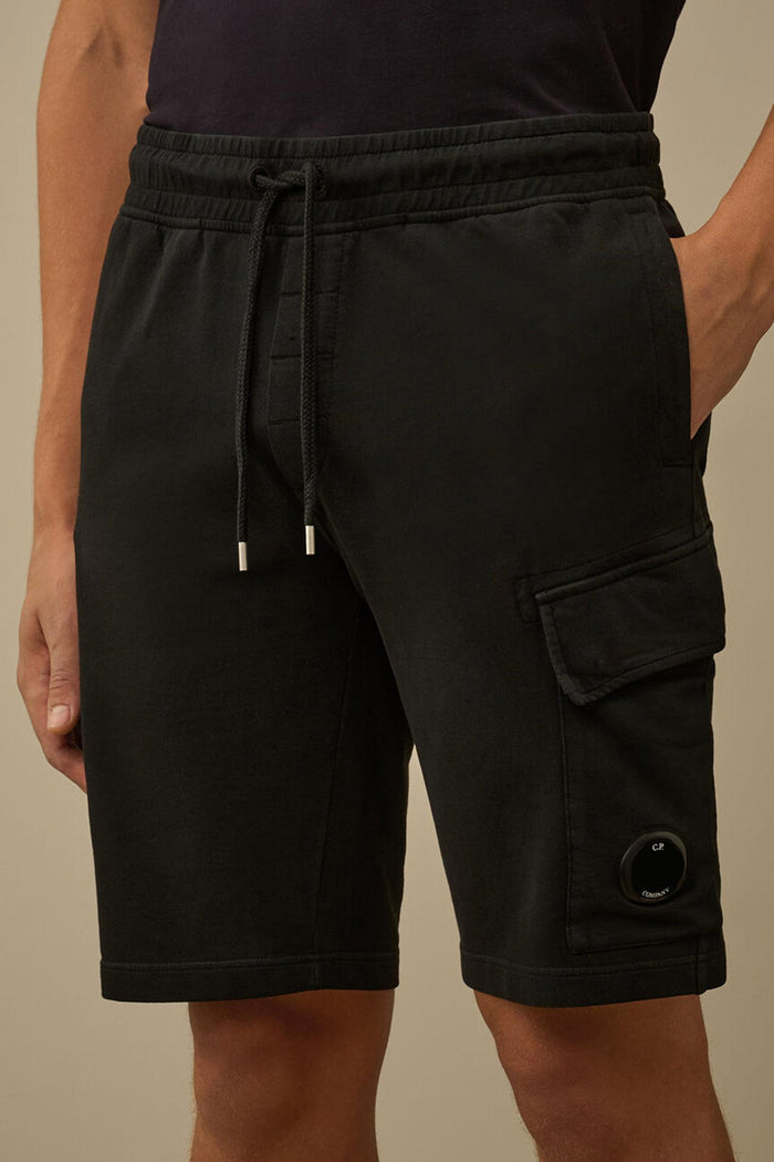 Pantaloncini da tuta leggeri in pile con lenti cargo-4