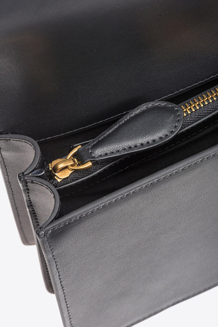 Borsa a tracolla media Love Bag in pelle liscia-6