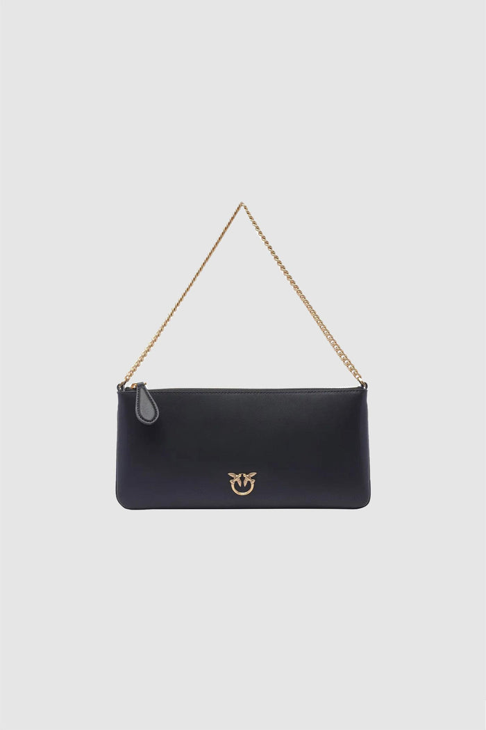 Horizontal Flat Bag in pelle
